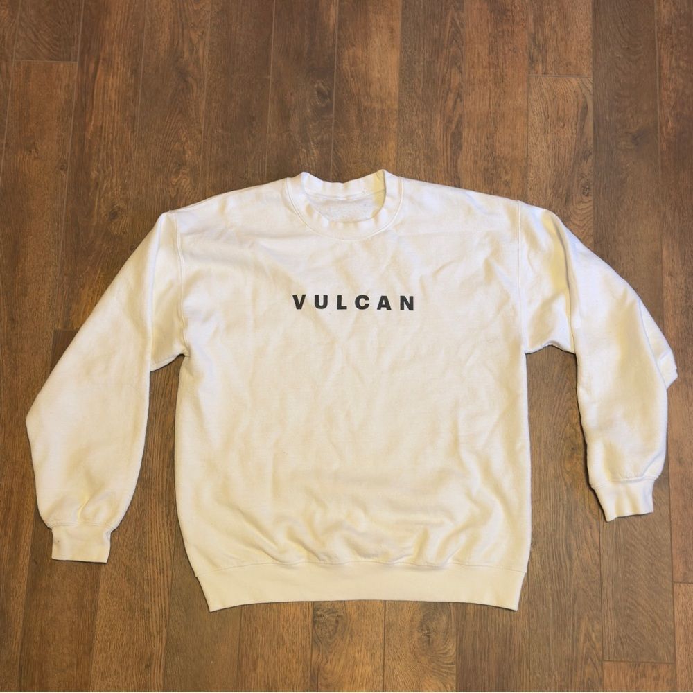 ULA Vulcan White Pullover Sweatshirt Sz L
